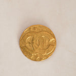 Chanel Gold Logo Brooch