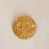 Chanel Gold Logo Brooch