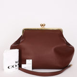 Coach Large Kisslock Frame Bag Brown