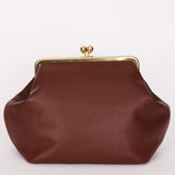 Coach Large Kisslock Frame Bag Brown