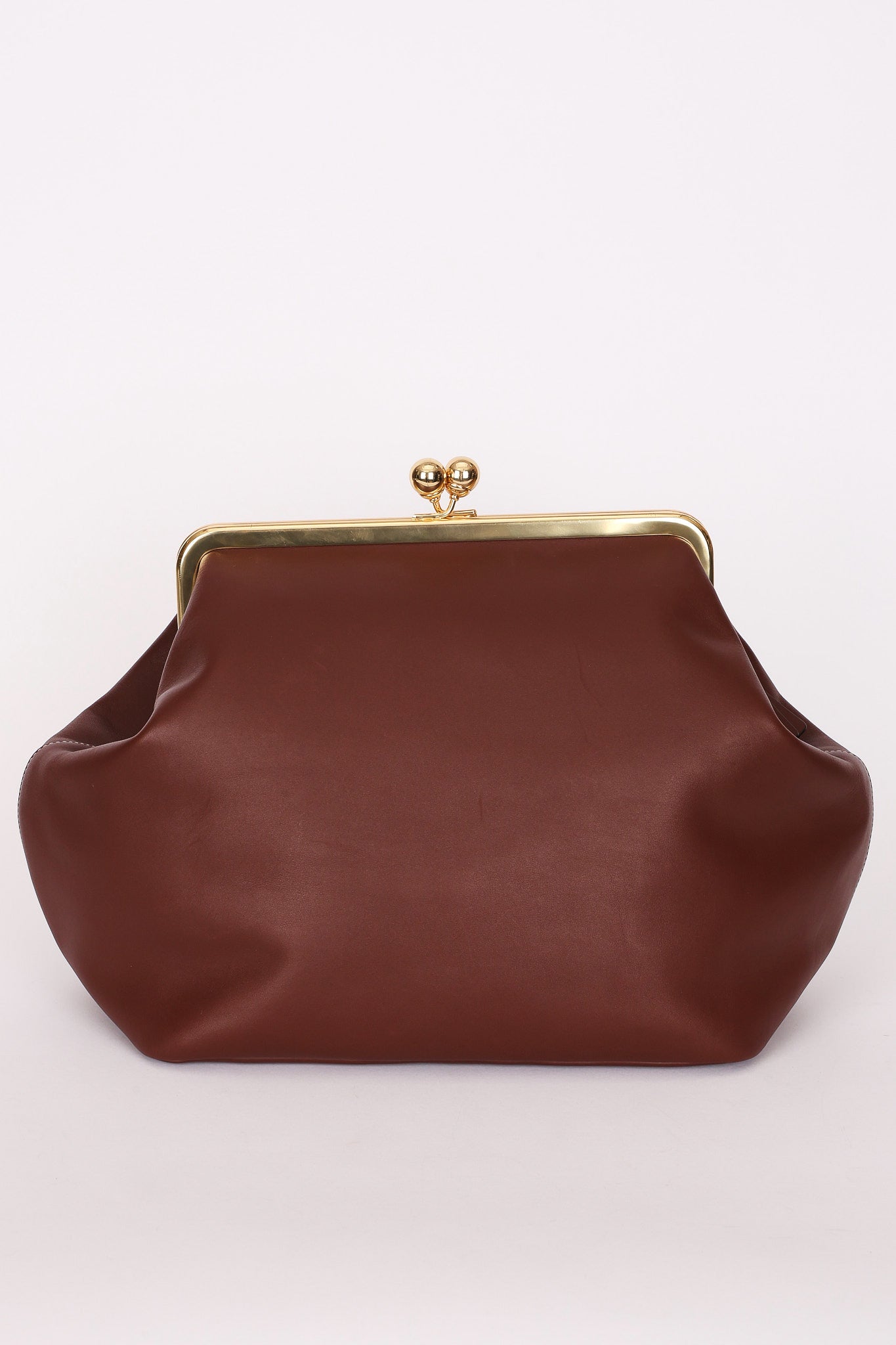 Coach Large Kisslock Frame Bag Brown