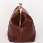 Coach Large Kisslock Frame Bag Brown