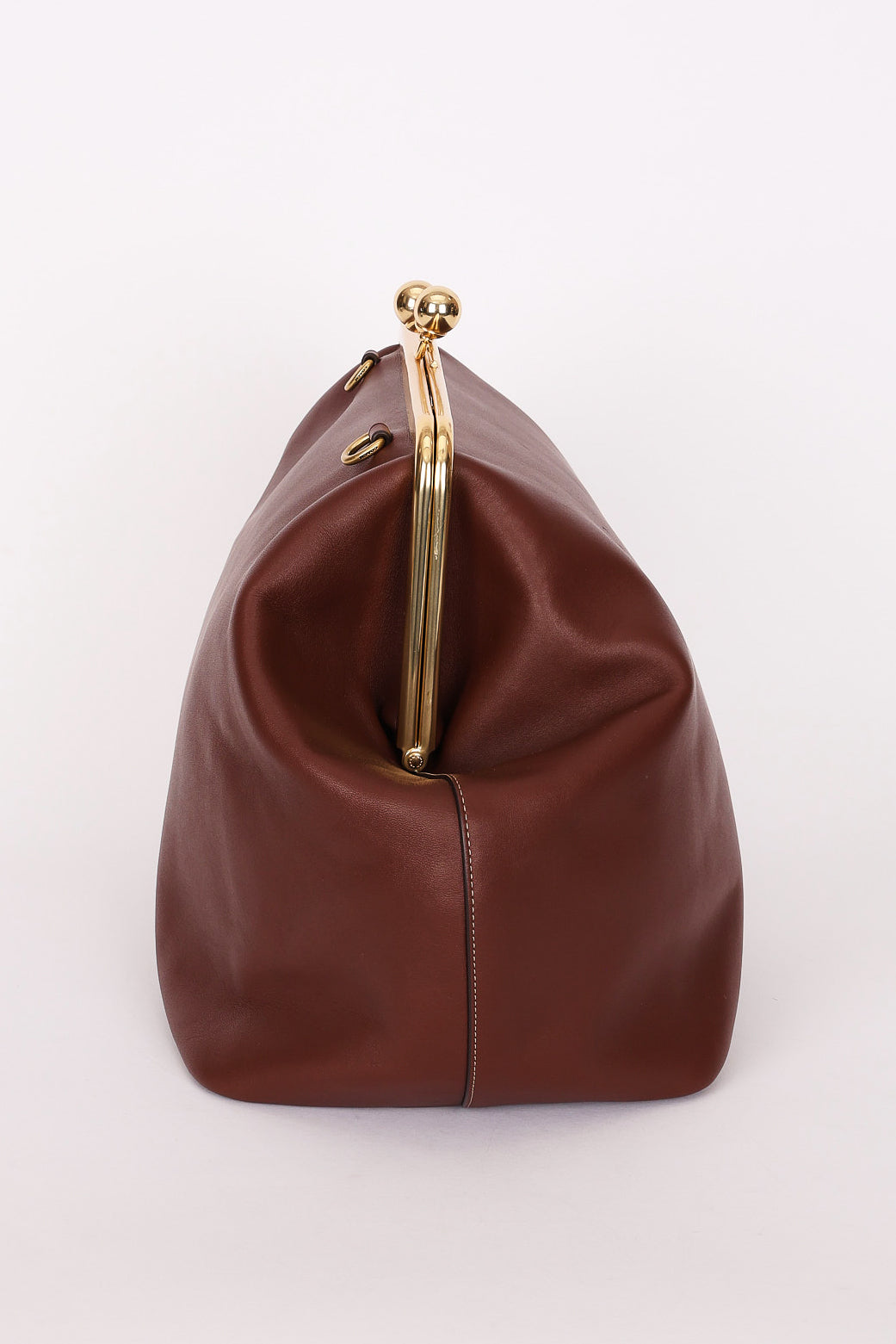 Coach Large Kisslock Frame Bag Brown