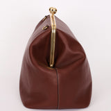 Coach Large Kisslock Frame Bag Brown