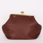 Coach Large Kisslock Frame Bag Brown