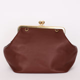 Coach Large Kisslock Frame Bag Brown