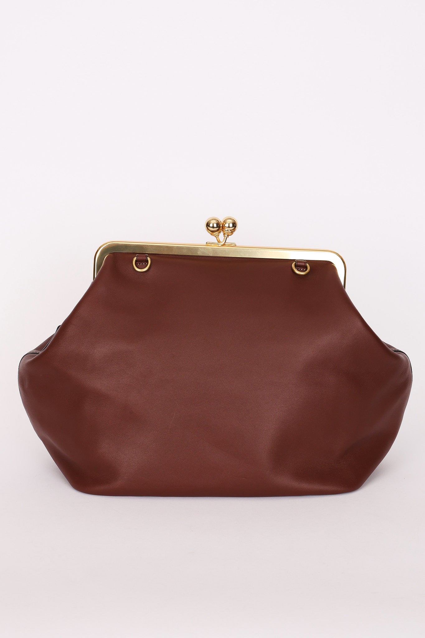Coach Large Kisslock Frame Bag Brown
