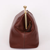 Coach Large Kisslock Frame Bag Brown