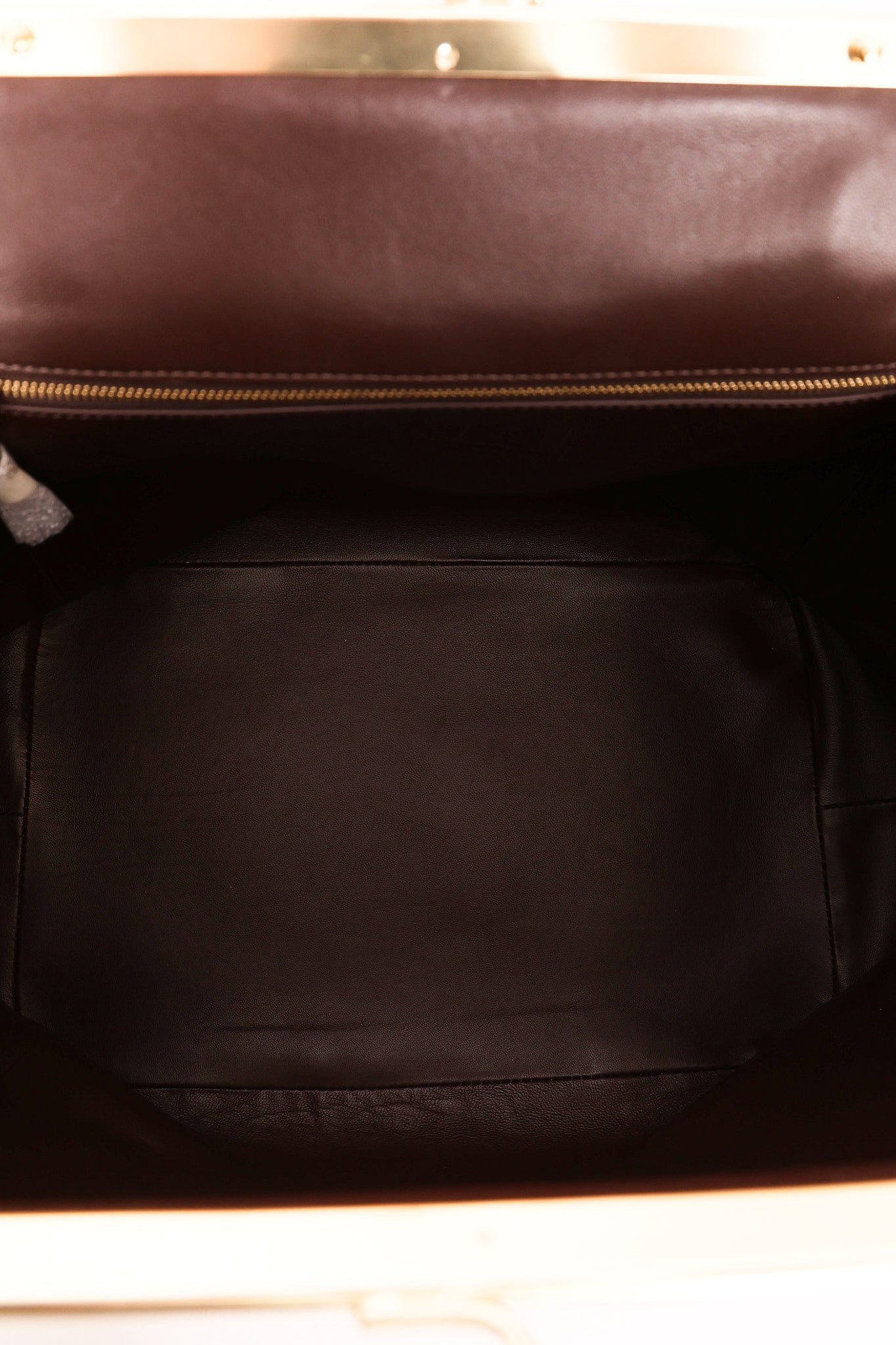Coach Large Kisslock Frame Bag Brown