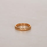 Bvlgari 18K Rose Gold Spiga Ring, Size US 4.25