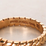 Bvlgari 18K Rose Gold Spiga Ring, Size US 4.25