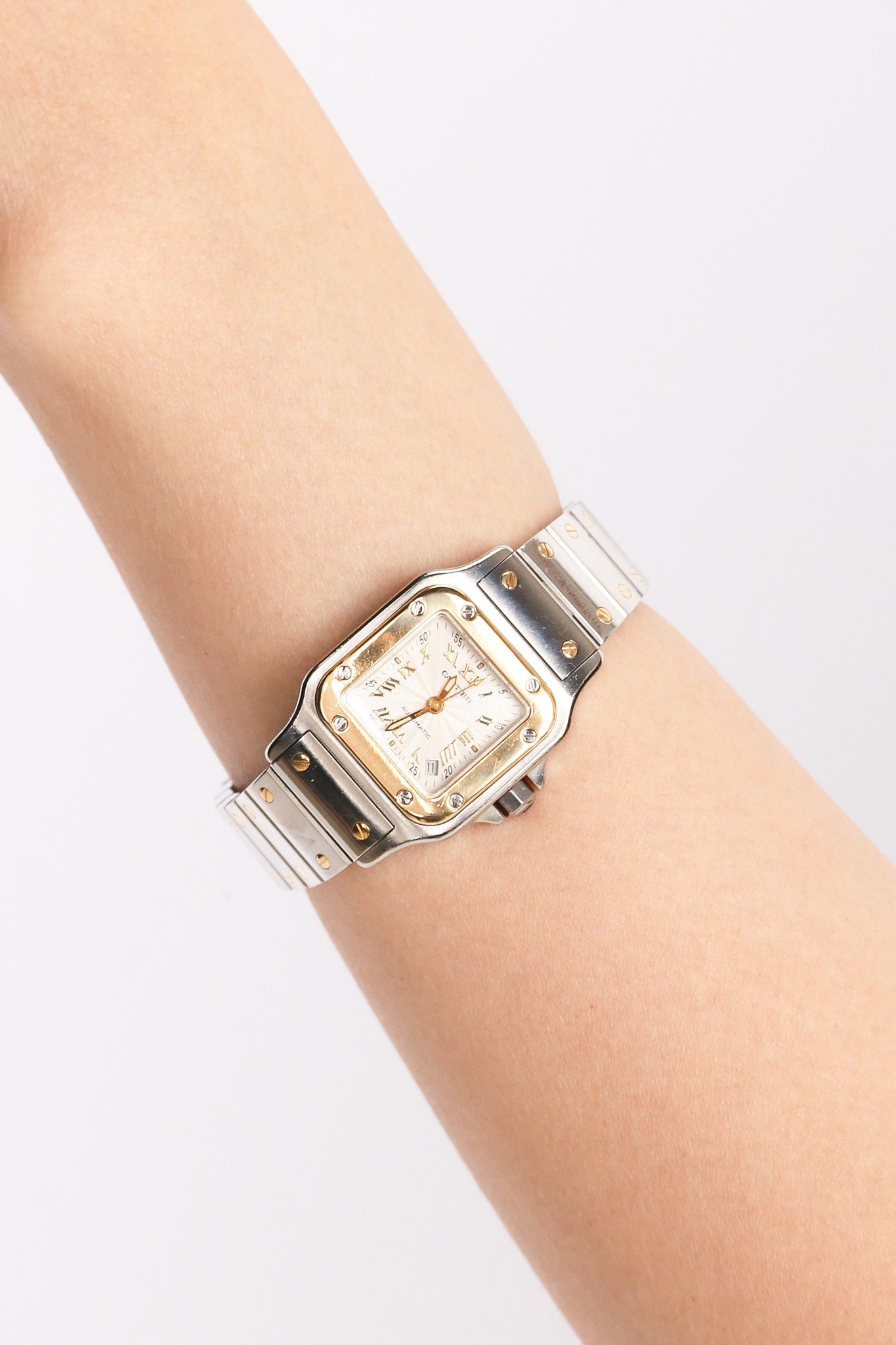 Cartier Automatic Santos Galbee Two-Tone Watch 24mm