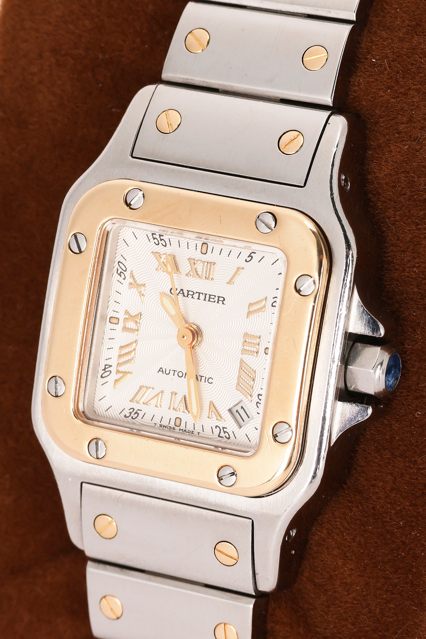 Cartier Automatic Santos Galbee Two-Tone Watch 24mm
