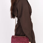 Chanel Mini Rectangular Purple Suede GHW