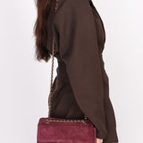 Chanel Mini Rectangular Purple Suede GHW