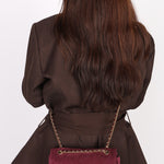 Chanel Mini Rectangular Purple Suede GHW