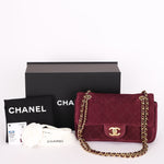 Chanel Mini Rectangular Purple Suede GHW