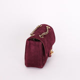 Chanel Mini Rectangular Purple Suede GHW