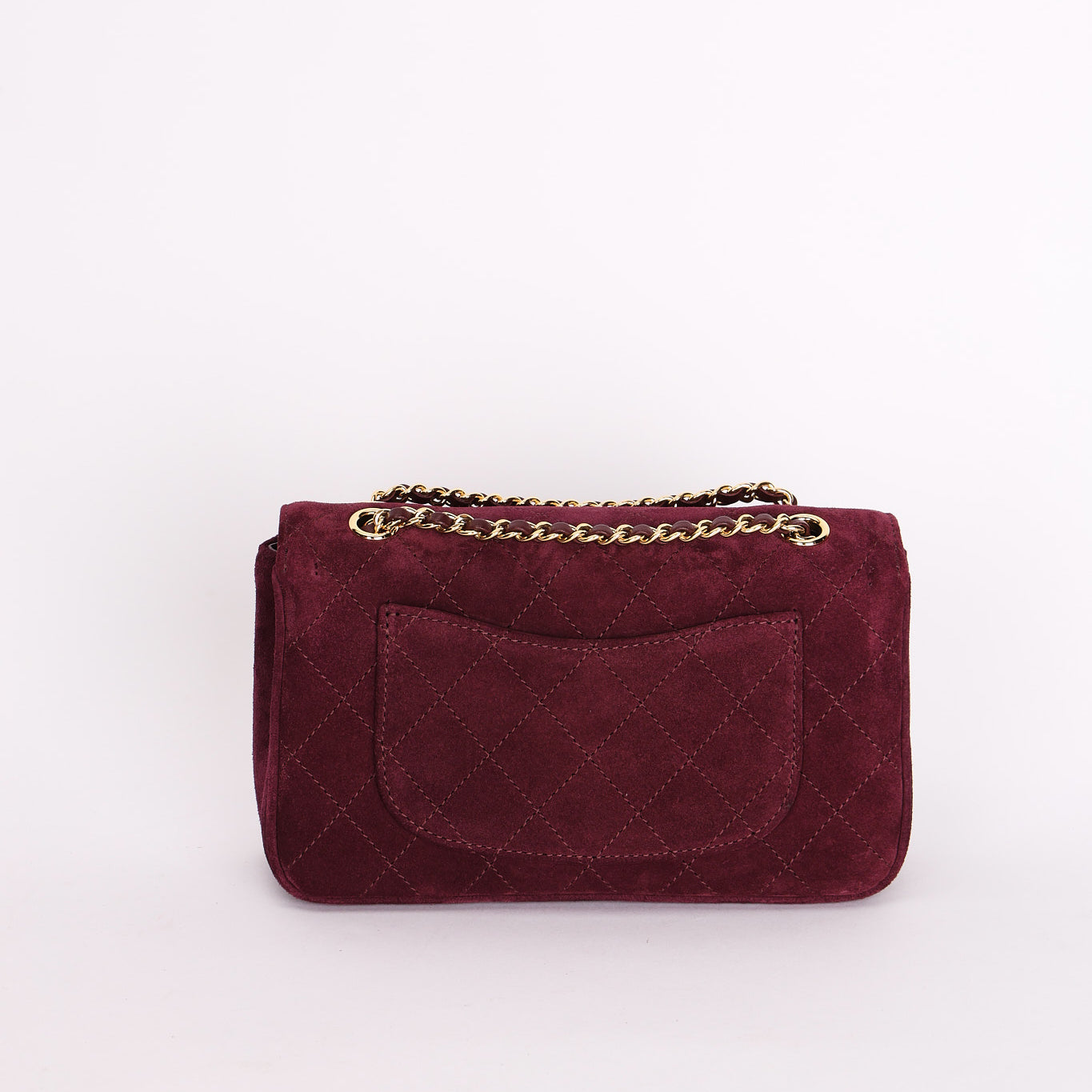 Chanel Mini Rectangular Purple Suede GHW