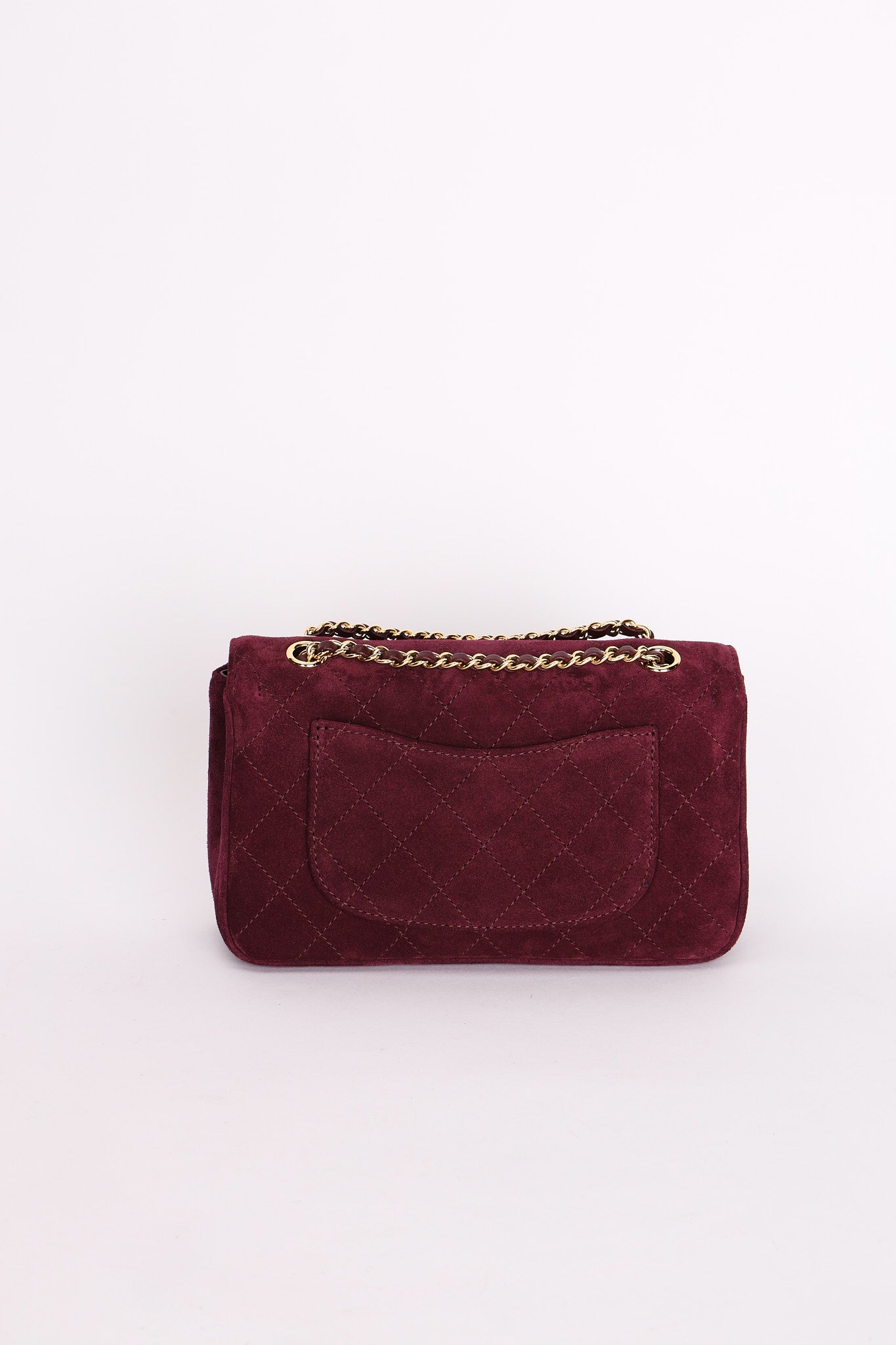 Chanel Mini Rectangular Purple Suede GHW