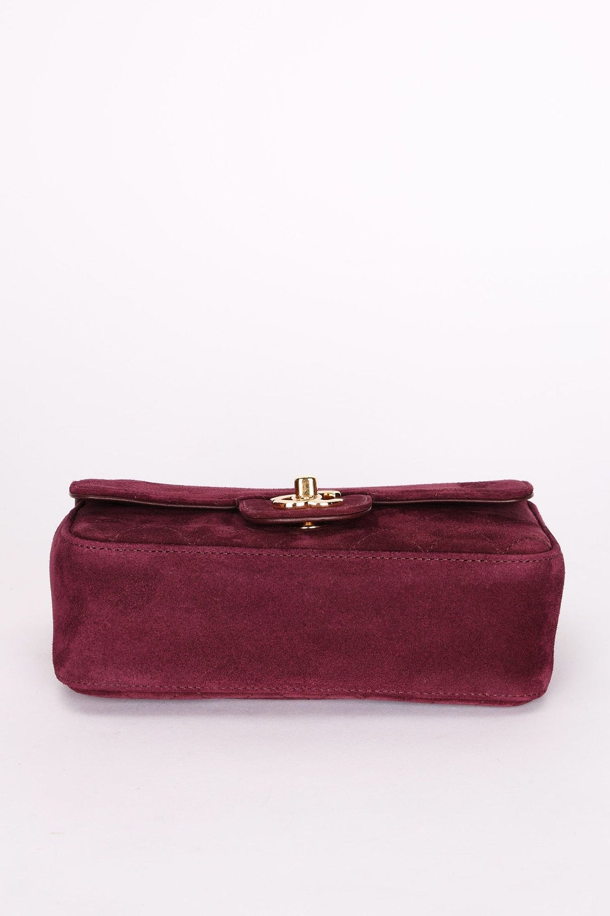 Chanel Mini Rectangular Purple Suede GHW