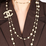 Chanel 2016 CC Chanel Pearl Layered Necklace