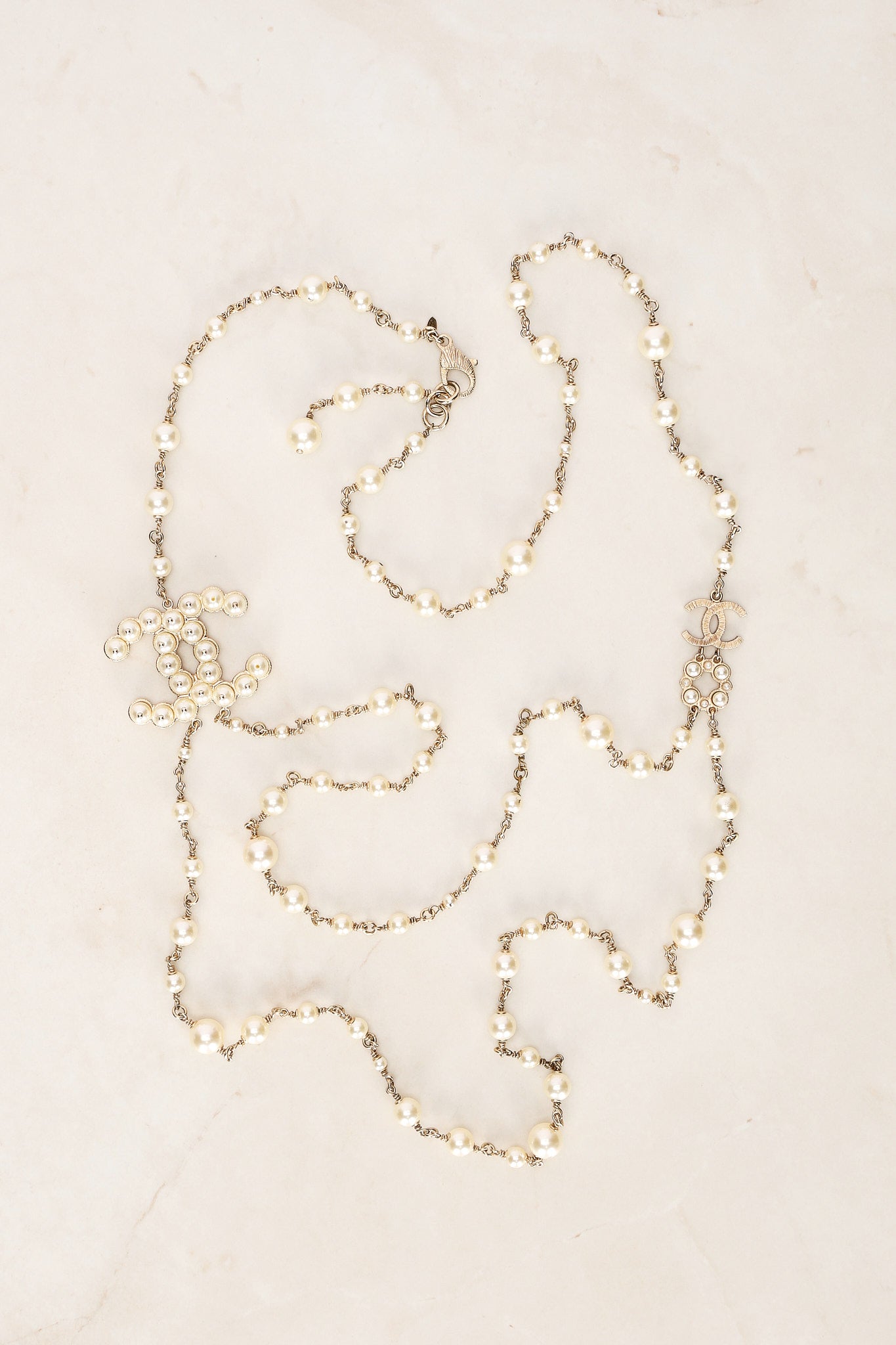 Chanel 2016 CC Chanel Pearl Layered Necklace