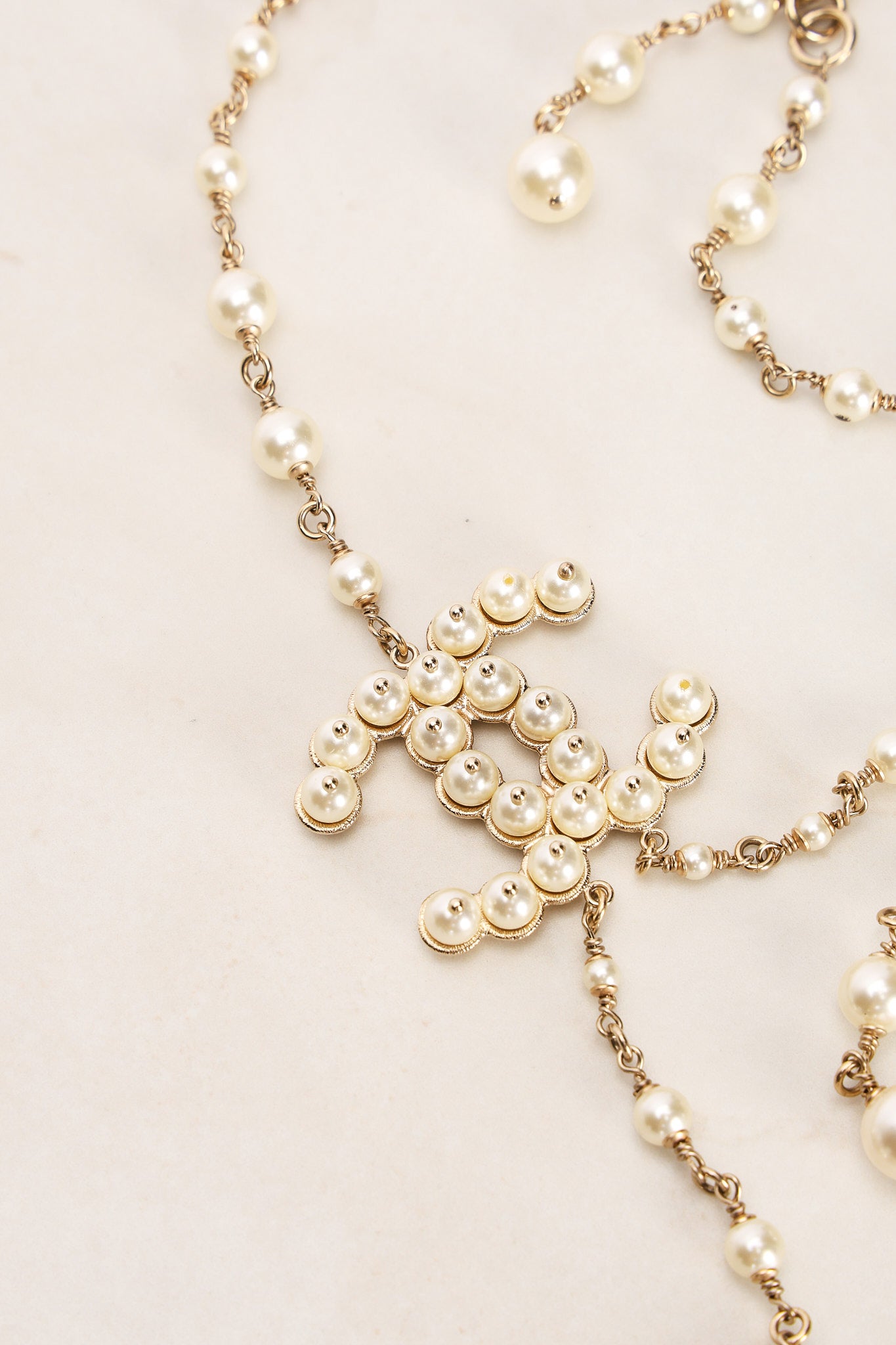 Chanel 2016 CC Chanel Pearl Layered Necklace