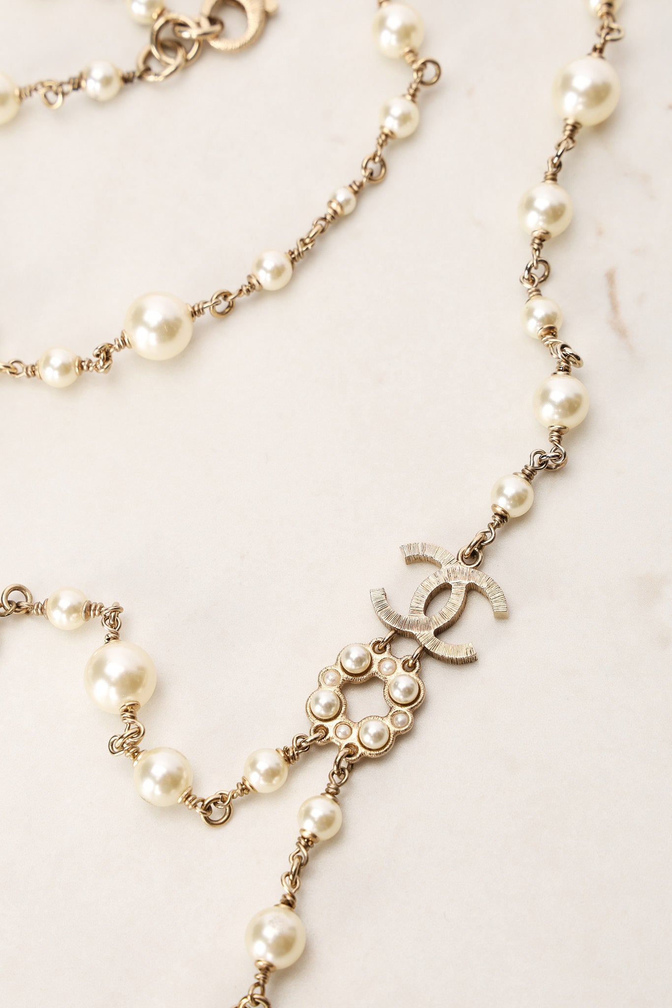 Chanel 2016 CC Chanel Pearl Layered Necklace