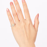 14K Yellow Gold Lab-Grown Yellow Pear Diamond Pavé Wave Ring, Size US 4.5