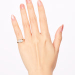 14K Yellow Gold Lab-Grown Offset Pear Diamond, Size US 4