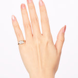14K Yellow Gold Lab-Grown Offset Pear Diamond, Size US 4