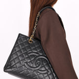 Chanel Timeless Grand Shopping Tote Black Caviar GHW