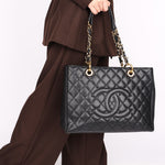 Chanel Timeless Grand Shopping Tote Black Caviar GHW