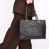 Chanel Timeless Grand Shopping Tote Black Caviar GHW