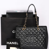 Chanel Timeless Grand Shopping Tote Black Caviar GHW