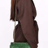Chanel Green Suede Souplissimo Bag
