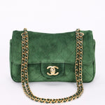 Chanel Mini Souplissimo Bag Green Suede GHW