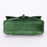 Chanel Mini Souplissimo Bag Green Suede GHW