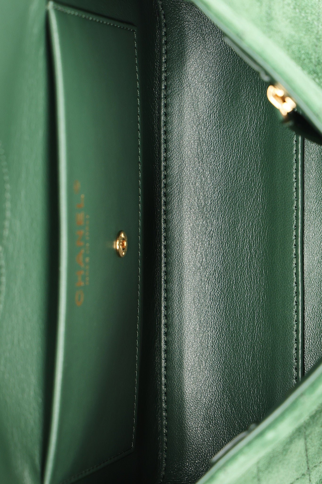 Chanel Mini Souplissimo Bag Green Suede GHW