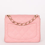 Chanel Mini Square Flap Pink Caviar 24K GP