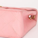 Chanel Mini Square Flap Pink Caviar 24K GP
