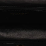 Chanel Medallion Coin Medium Single Flap Black Crinkled Calfskin MMHW