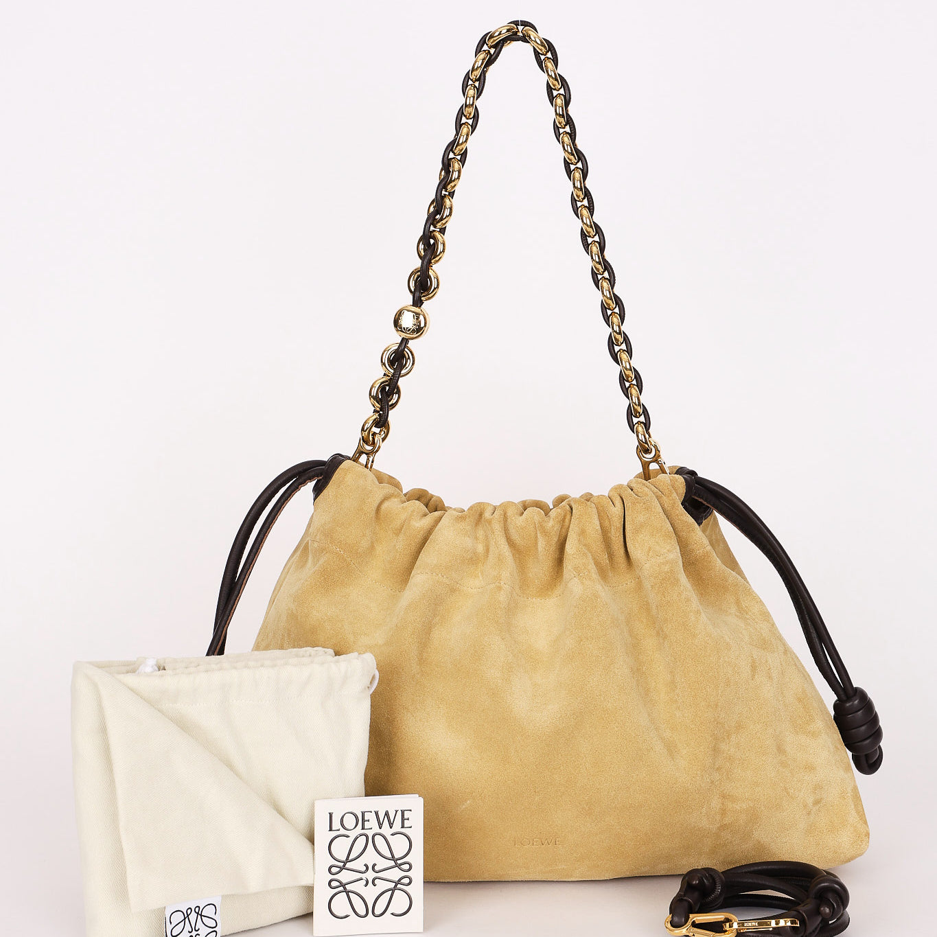 Loewe Large Flamenco Bag Suede