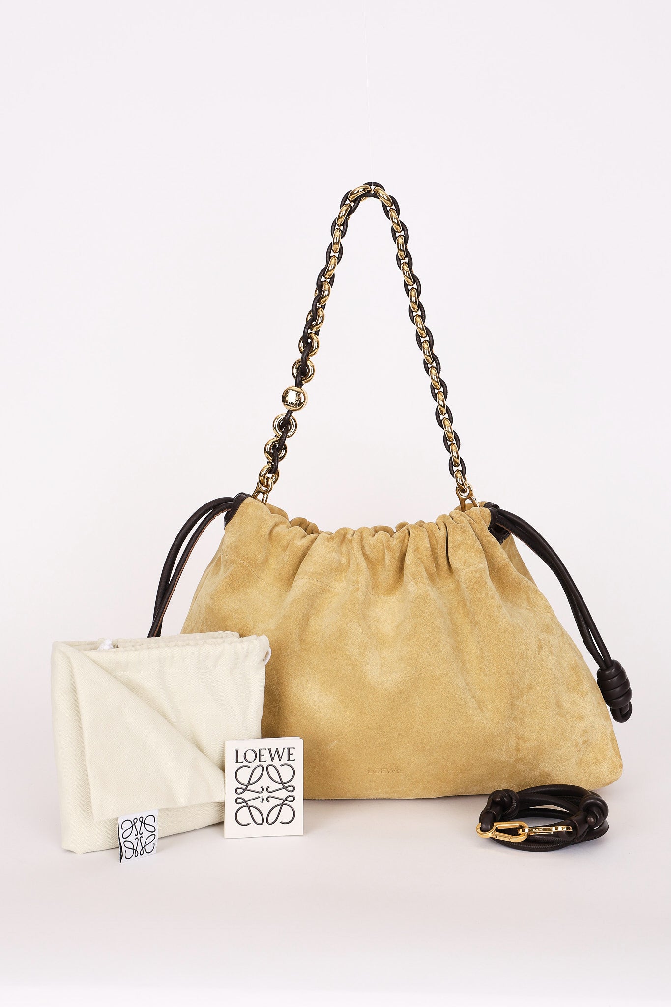 Loewe Large Flamenco Bag Suede