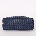 Limited Edition Bottega Veneta Medium Denim and Lambskin Intrecciato Andiamo Bag