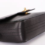 Chanel Medium Naked Classic Double Flap Black Caviar AGHW