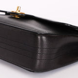 Chanel Medium Naked Classic Double Flap Black Caviar AGHW