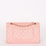 Chanel Medium Classic Double Flap Pink Iridescent Caviar GHW