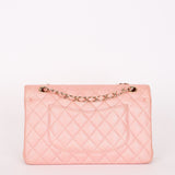 Chanel Medium Classic Double Flap Pink Iridescent Caviar GHW